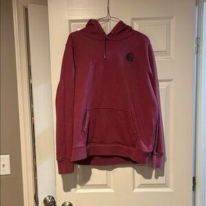 Carhartt Men's Burgundy Hoodie Sweater